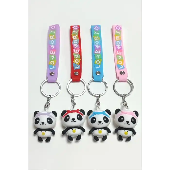 Panda Silikon Anahtarlık