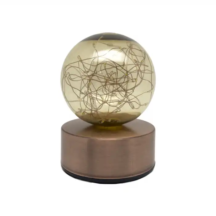 BX LEDO-02SD ŞARJLI  MASA LAMBASI GOLD BAKIR KROM
