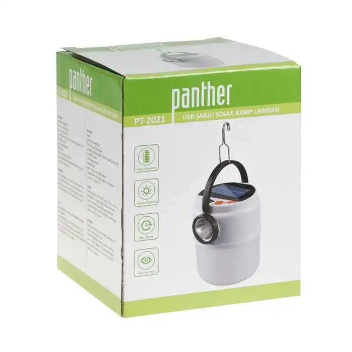 BX PT-2021 USB ŞARJLI SOLAR KAMP LAMBASI