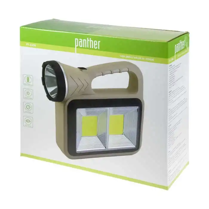 BX PT-2209 USB ŞARJLI SOLAR EL FENERİ