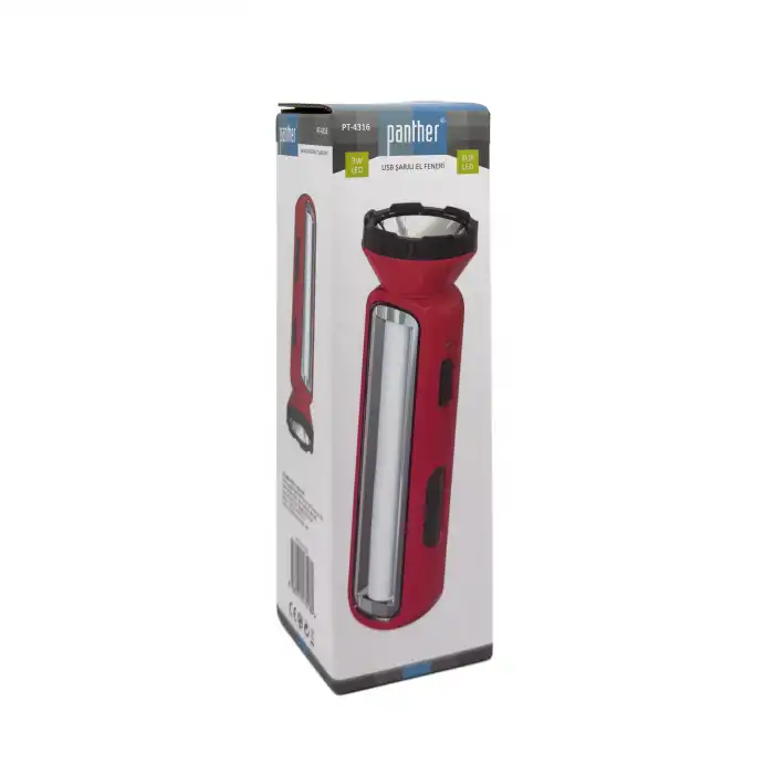 BX PT-4316 USB ŞARJLI EL FENERİ
