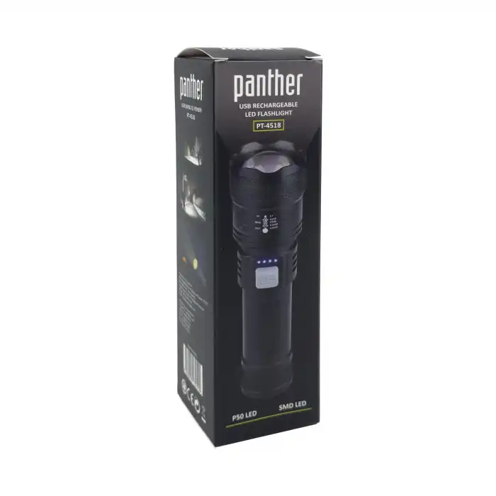 BX PT-4518 USB ŞARJLI EL FENERİ
