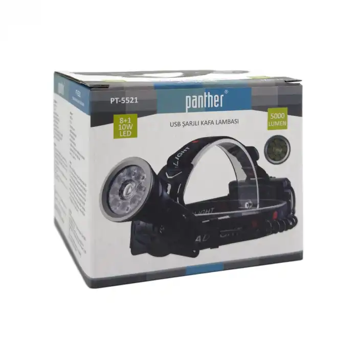 BX PT-5521 USB ŞARJLI KAFA LAMBASI