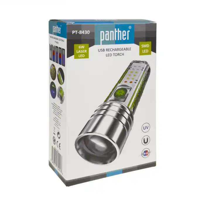BX PT-8430 USB ŞARJLI EL FENERİ