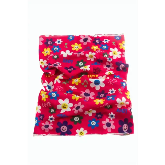 Papatya Desenli Baff Boyunluk