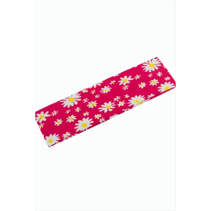 Papatya Desenli Saç Bandı 6 cm