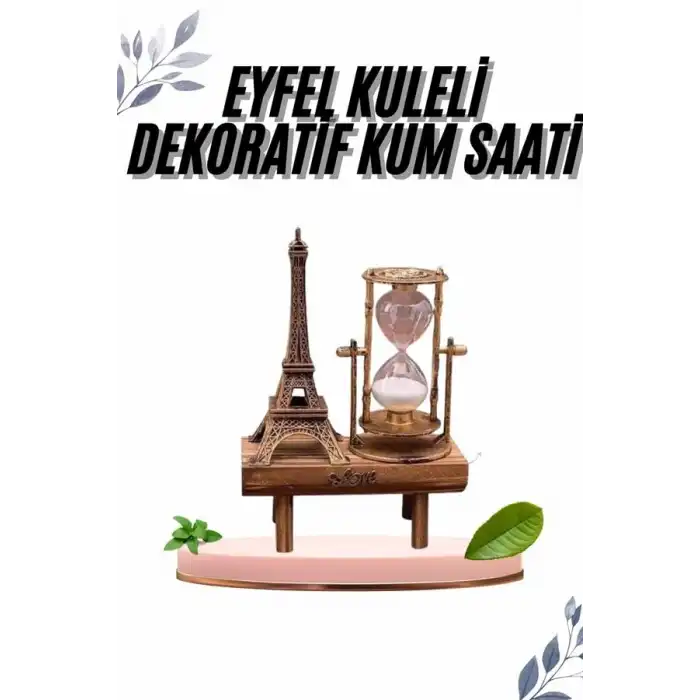 Paris Eyfel Kulesi Hediyelik Eyfel Retro Kum Saati Dekoratif Eşya