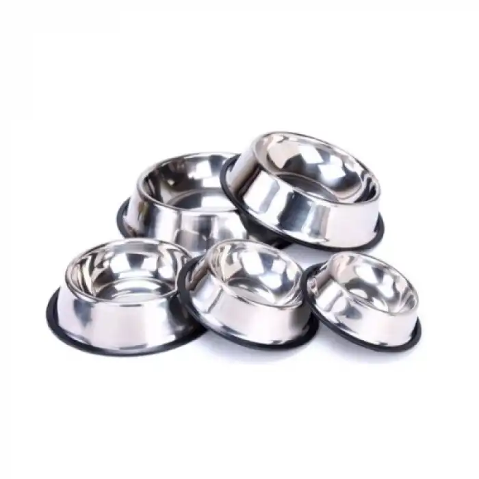 Paslanmaz Çelik Metal Mama Kabı 30 cm.