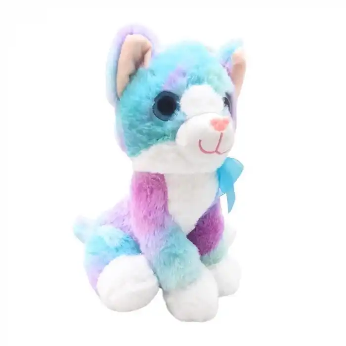PELUŞ 30CM RENKLİ KEDİ HALLEY