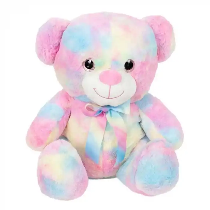 PELUŞ AYI RAINBOW 45CM PEMBE