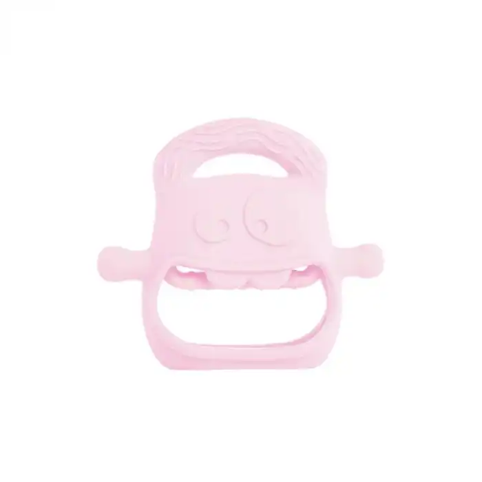 Pembe Bebek Silikon Diş Kaşıyıcı