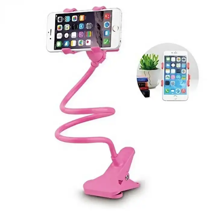 Pembe Renk Akrobat Telefon Tutucu Oynar Başlıklı
