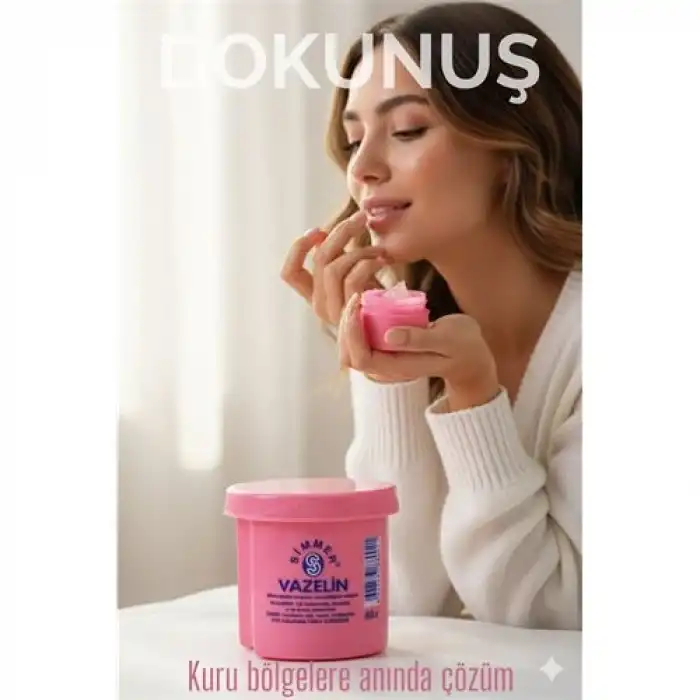 Pembe Vazelin – Dudak, El ve Cilt Nemlendirici, 80 ml Simfer