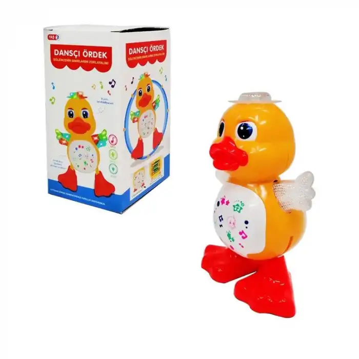 Pilli Işıklı Müzikli Danscı Ördek Oyuncak