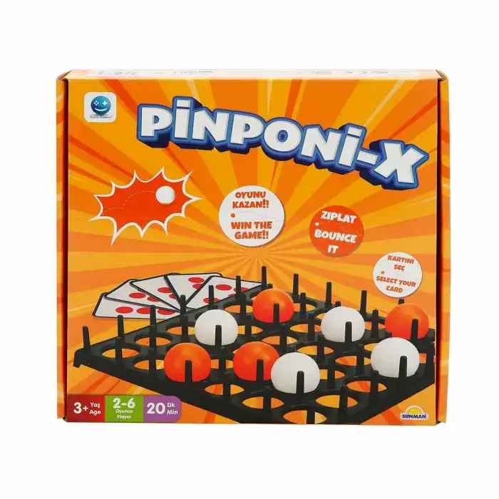 Sekmece 28 cm Pinponi-X Kutu Oyunu - 18 Toplu Kartlı Masa Oyunu, Çocuk Gelişimi BX-313302