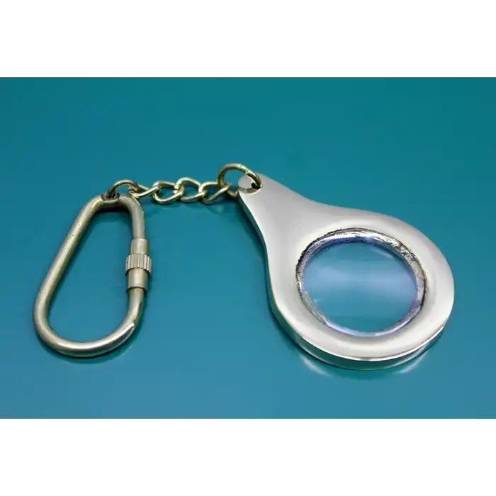 Pirinç Büyüteç Anahtarlık Mini Boy