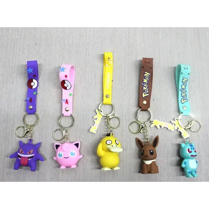 Pokemon Serisi  Karakterler Silikon Anahtarlık