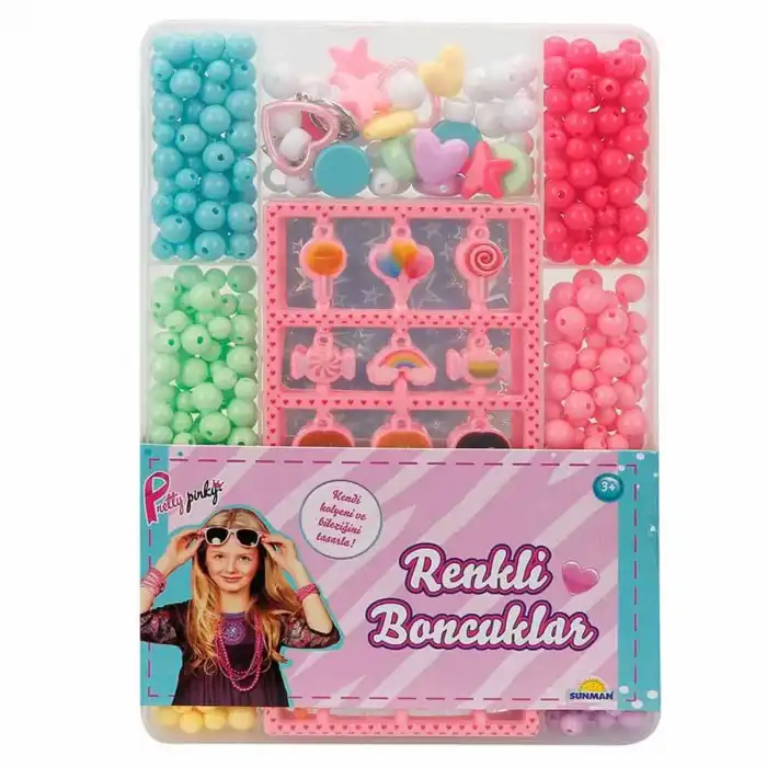 Pretty Pinky Renkli Boncuklar Seti