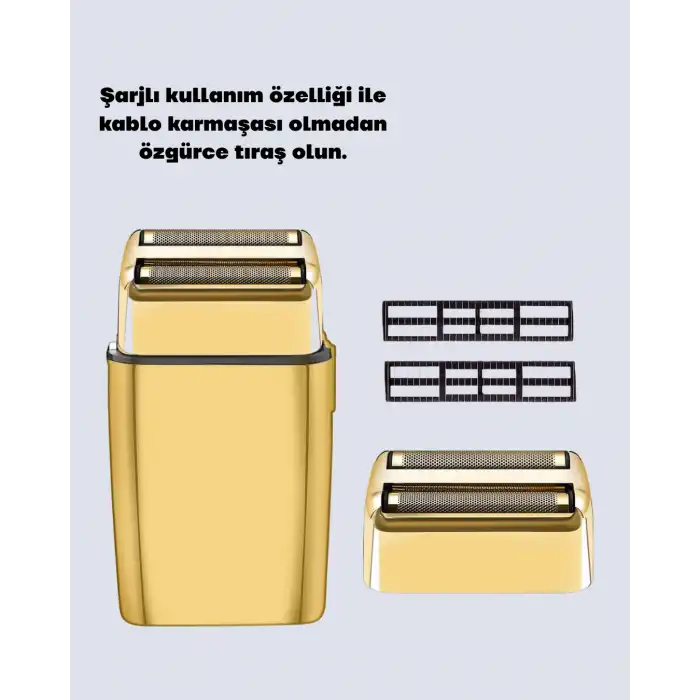 Profesyonel Kuru Kullanım Sakal Tıraş Makinesi Çift Başlıklı