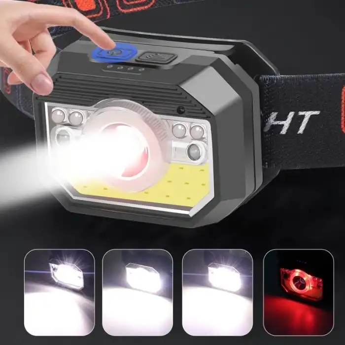 Ps-2180 800 Lümen Hareket Sensörlü Usb Şarj Edilebilir Kafa Lambası