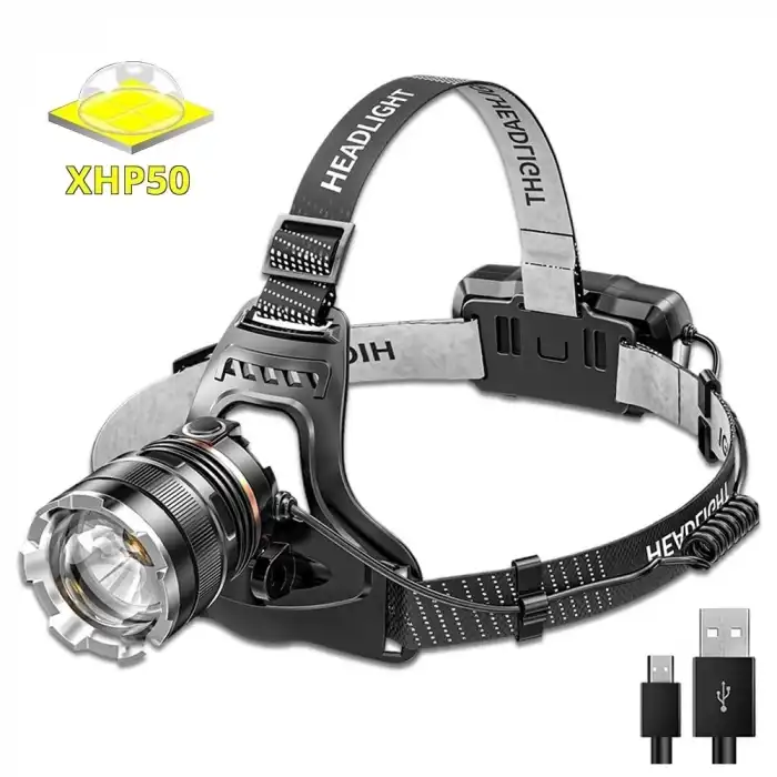 Ps-8002 Sensörlü Zoomlu Profesyonel Şarjlı Kafa Lambası
