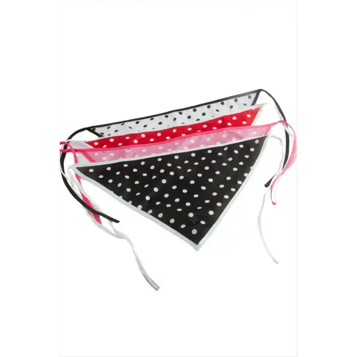 Puantiyeli Desenli Bohem Bandana