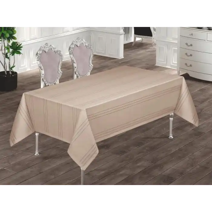 Eco Lounge Dertsiz Masa Örtüsü 160x220 Bej