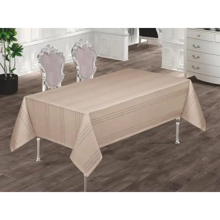 Eco Lounge Dertsiz Masa Örtüsü 160x220 Bej