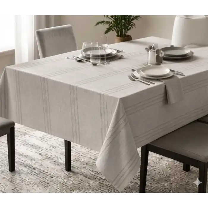 Eco Lounge Dertsiz Masa Örtüsü 160x220 Taş Rengi