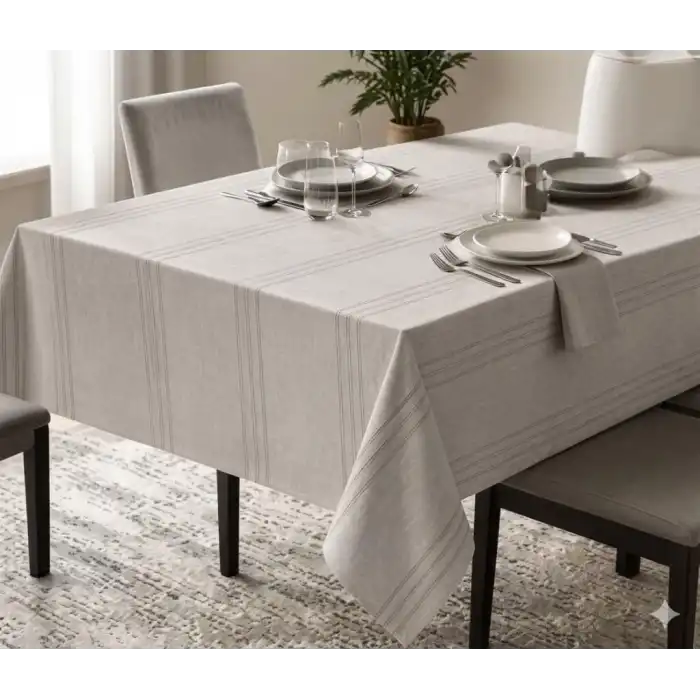 Eco Lounge Dertsiz Masa Örtüsü 160x220 Taş Rengi