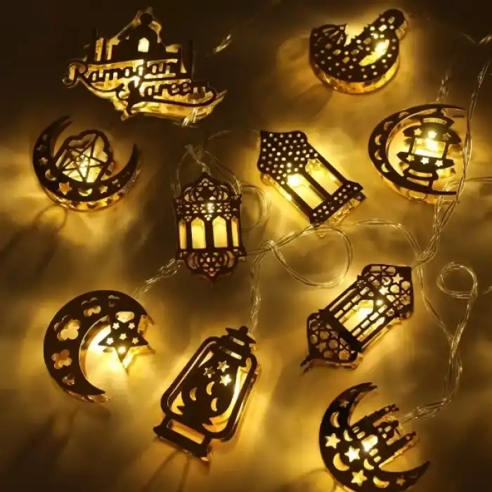 Ramazan Temalı  Figürlü Dekoratif LED Işık 2 Metre