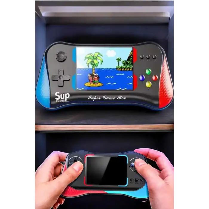 Retro 500 Oyunlu Nostaljik Oyunlu El Atari Gamebox Oyun Konsolu Çift Destekli