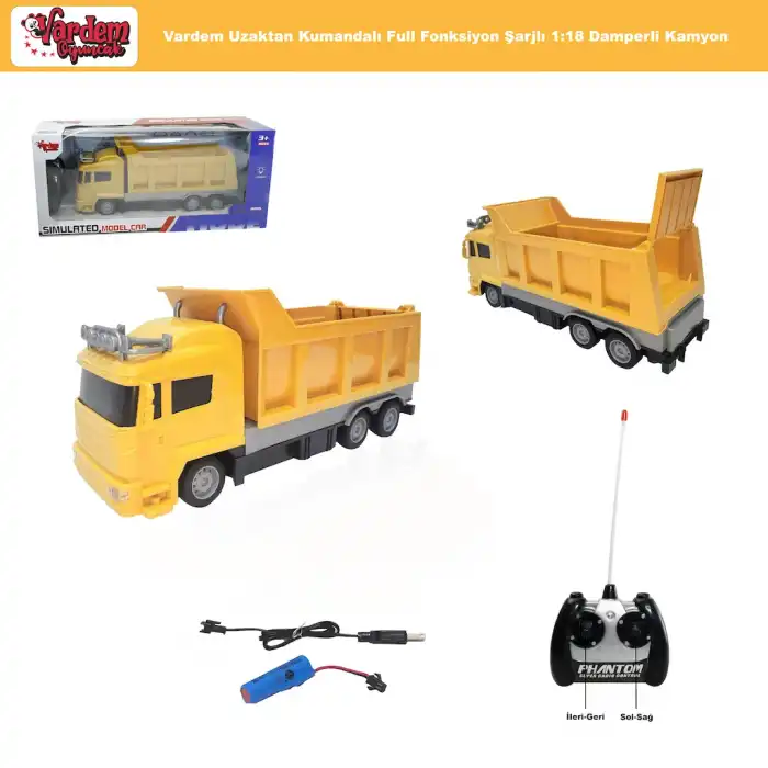 RG-618-6A-7A UK FF ŞARJLI 1 16 KAMYON DAMPERLİ