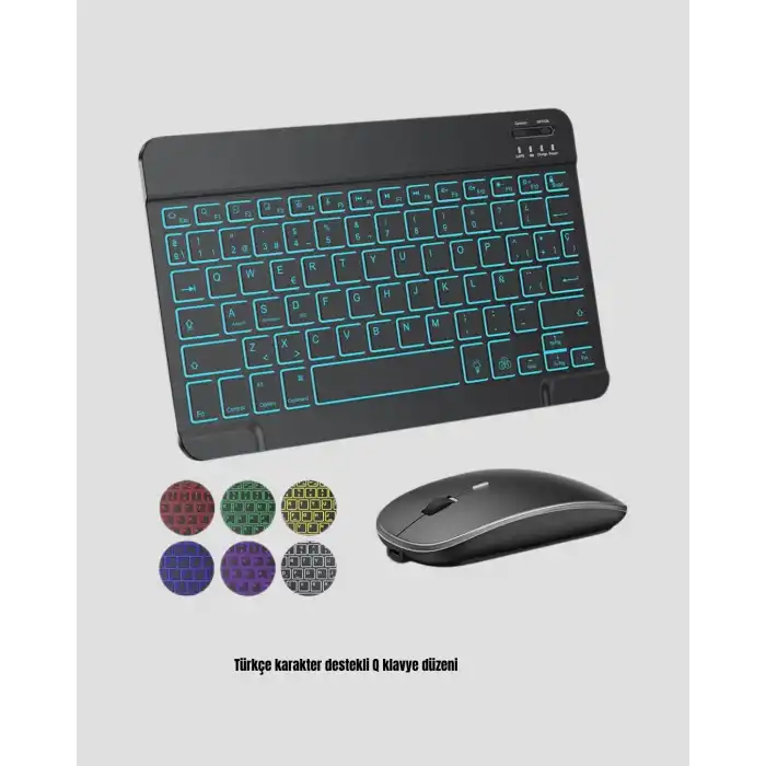 RGB Aydınlatmalı Q Klavye Türkçe Karakter Destekli