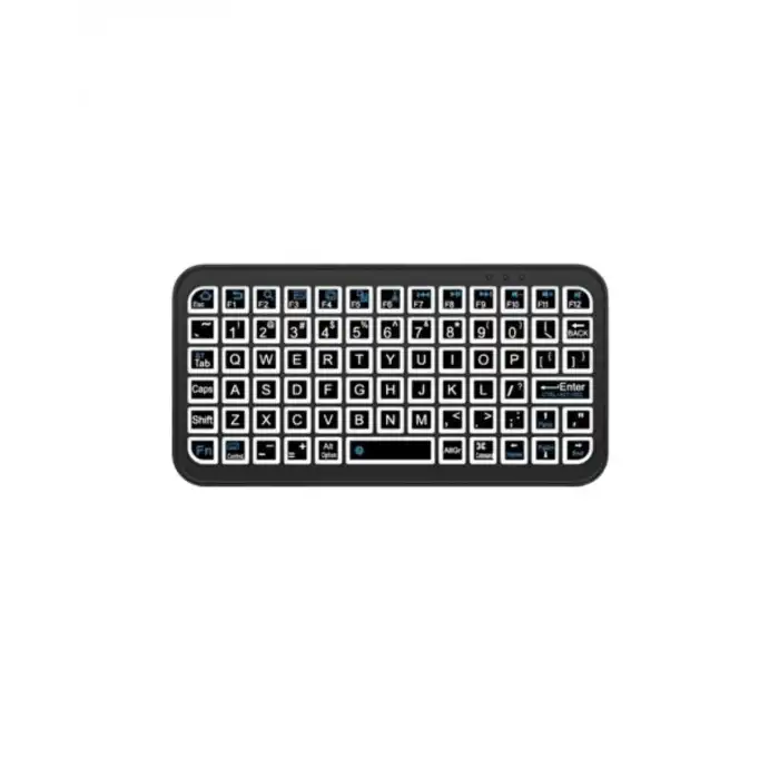 RGB Işıklı Kablosuz Mini Klavye 10 mm İnce Gövde