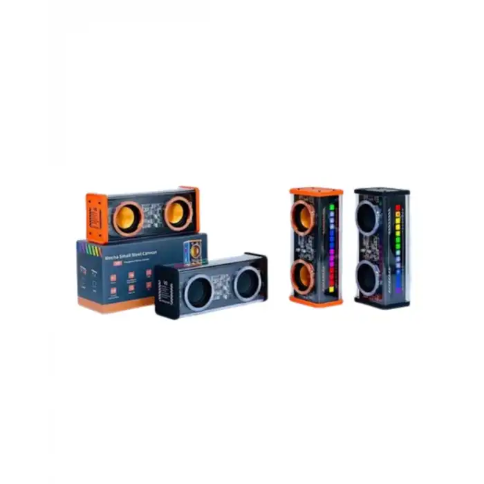RGB Işıklı Şeffaf Tasarım Kablosuz Bluetooth Hoparlör