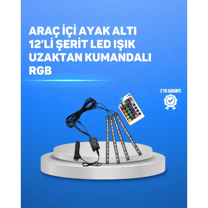 RGB LED Şerit Aydınlatma – Kolay Kurulumlu