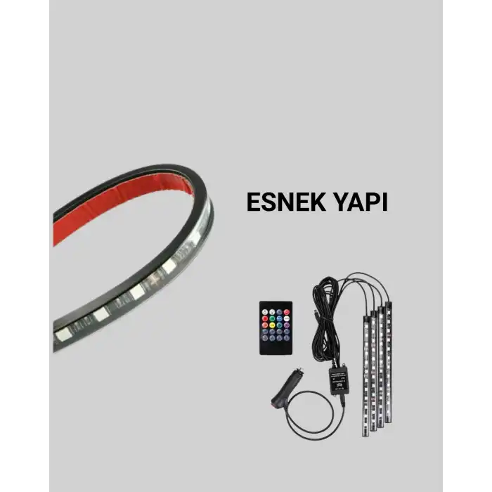 RGB LED Şerit Aydınlatma – Kolay Kurulumlu