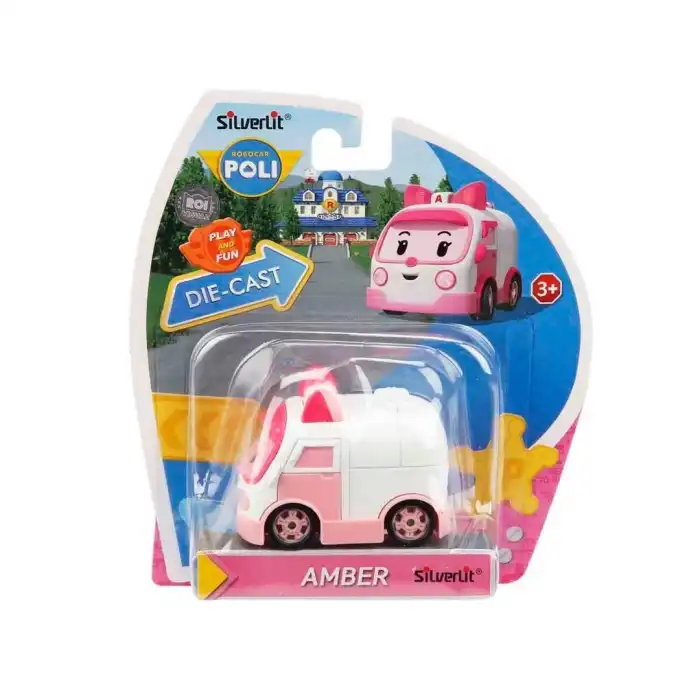 Robocar Poli Metal Araç Karakter Figür Amber