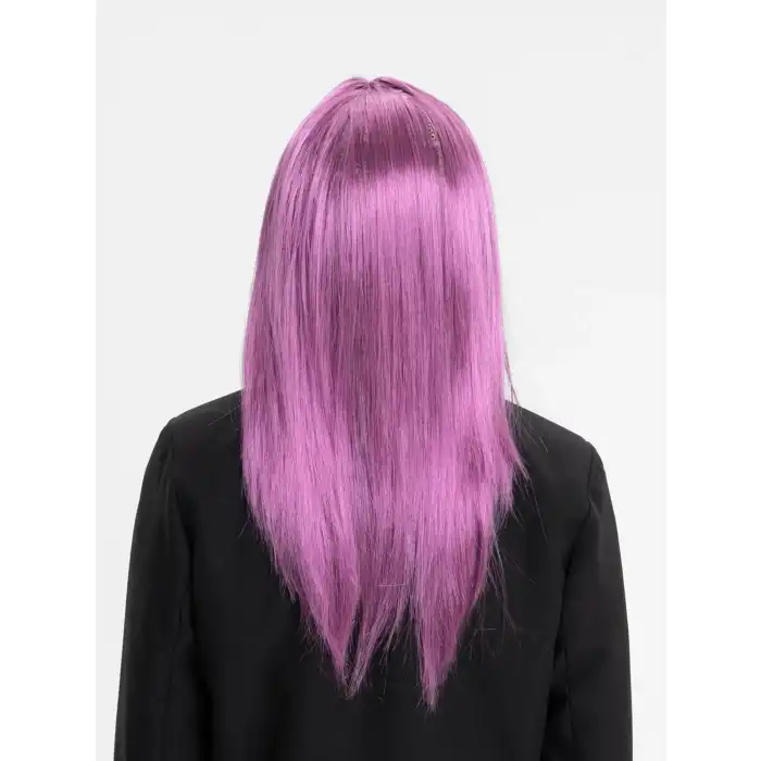 Rose Pembe Düz Kesim Peruk