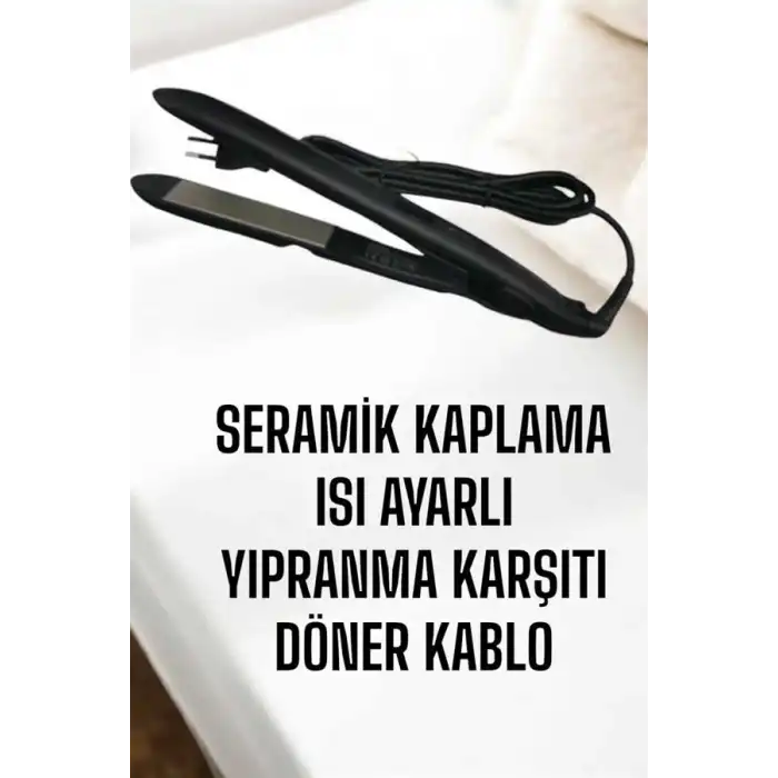 Saç Düzleştirici Yıpranma Karşıtı Keratin Bakımı Seramik Kaplama