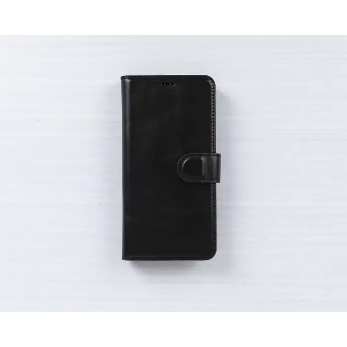 Samsung Galaxy S21 FE Uyumlu Deri Cüzdanlı Kılıf RST1 Siyah