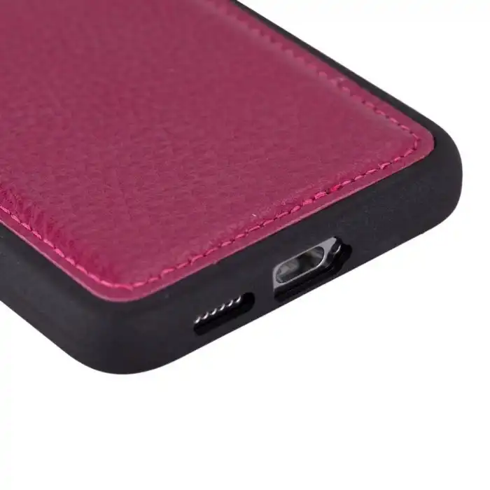 Samsung Galaxy S24 Plus Uyumlu Deri Arka Kapak Gül Kurusu