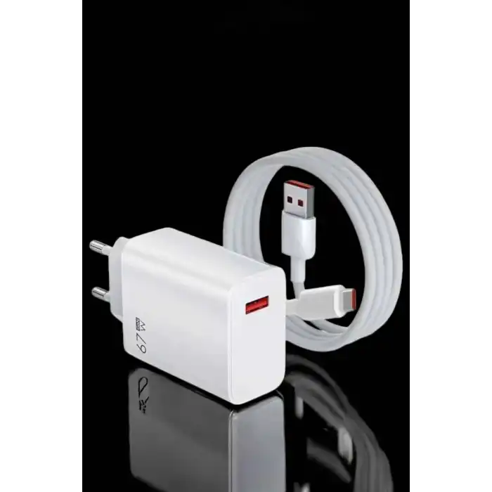 Şarj Aleti Turbo Hızlı 67W Type-C Hızlı Şarj