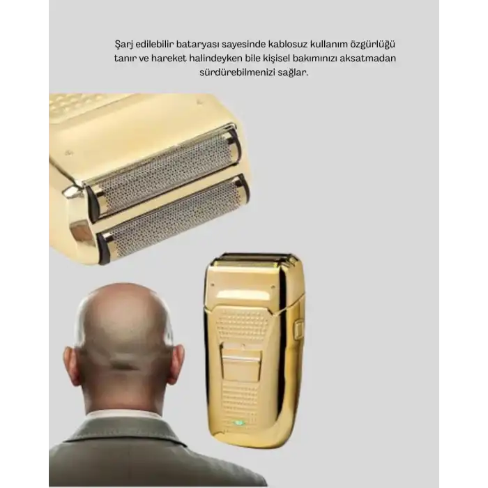 Şarjlı Islak Kuru Tıraş Makinesi Cilt Dostu Hassas Bıçaklı