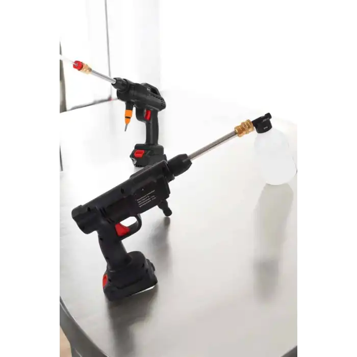 Şarjlı Oto Yıkama Tabancası Su Basınçlı Hazneli Bataryalı