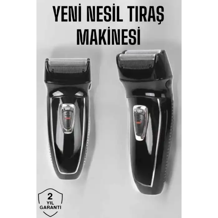 Şarjlı Paslanmaz Çelik Bıçaklı Ve Kablosuz Saç Sakal Tıraş Makinesi