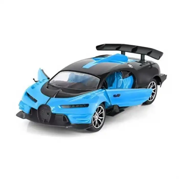 Şarjlı Uzaktan Kumandalı Mavi Bugatti 1:16