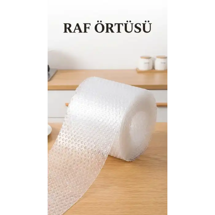 Şeffaf Kaydırmaz PVC Dolap İçi Raf Örtüsü 45x300 cm