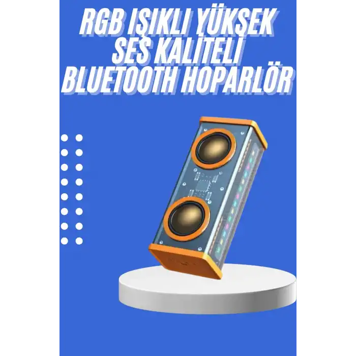Şeffaf Mecha Taşınabilir Bluetooth Hoparlör Kablosuz Yüksek Ses Kaliteli